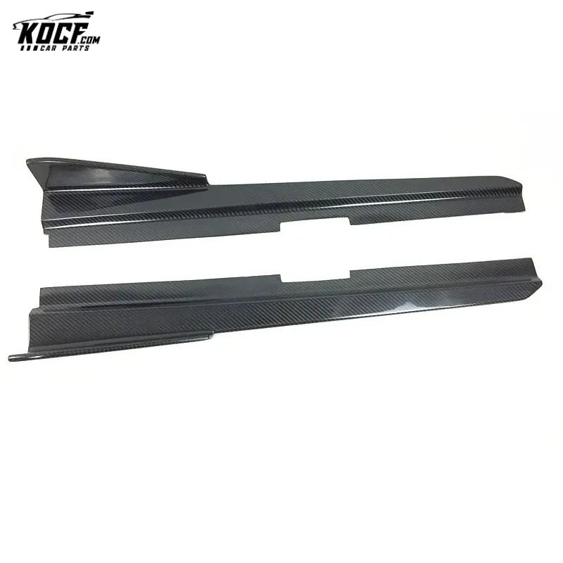 2012-2015 AB-T style Carbon Fiber Body kit Front Lip Canards Side Skirts Spoiler For Audi RS7