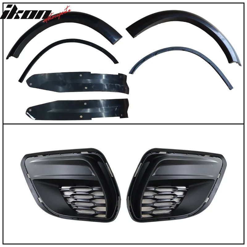 2015-2023 Dodge Charger IKON Matte Black Rear Bumper Cover Diffuer PP