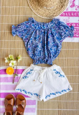 Ariel blouse Blue Aster
