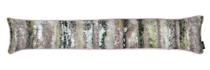 Aura Blush Pink Printed Velvet Draught Excluder