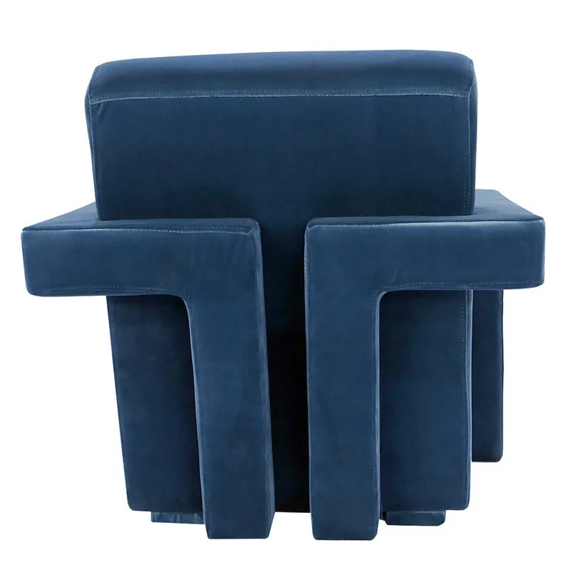 Blaise Armchair - Velvet Peacock Blue