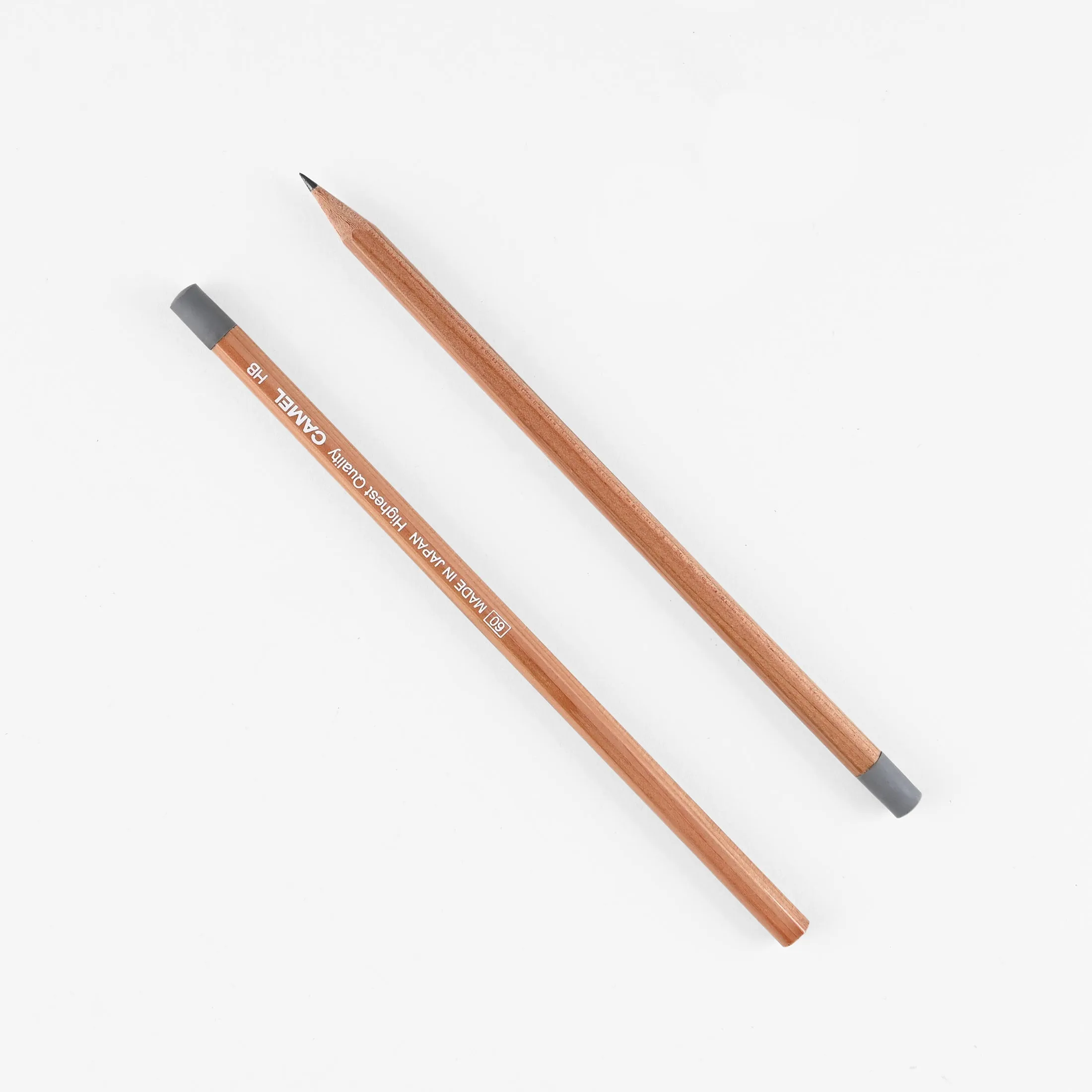 CA-P4 Natural Wood Pencil HB Grey Eraser