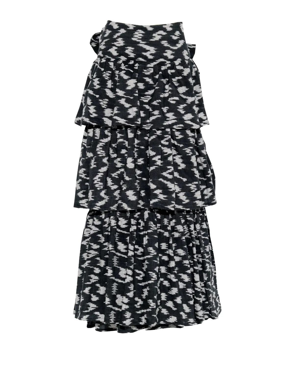 Devi Skirt - Tara Print (Black)