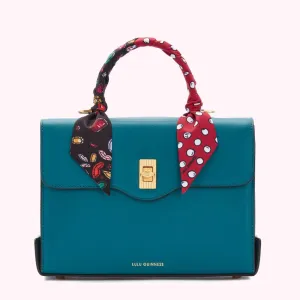 EMERALD LARGE LEATHER QUEENIE HANDBAG