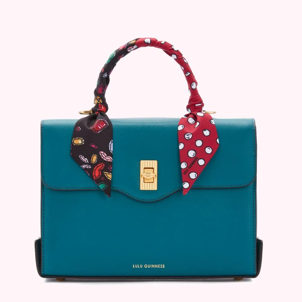 EMERALD LARGE LEATHER QUEENIE HANDBAG