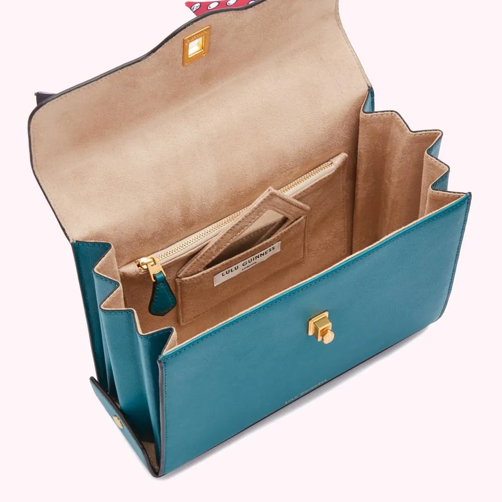 EMERALD LARGE LEATHER QUEENIE HANDBAG