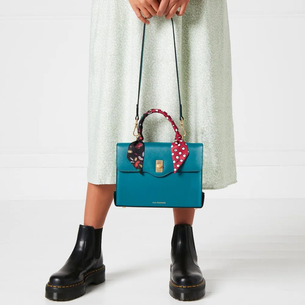 EMERALD LARGE LEATHER QUEENIE HANDBAG