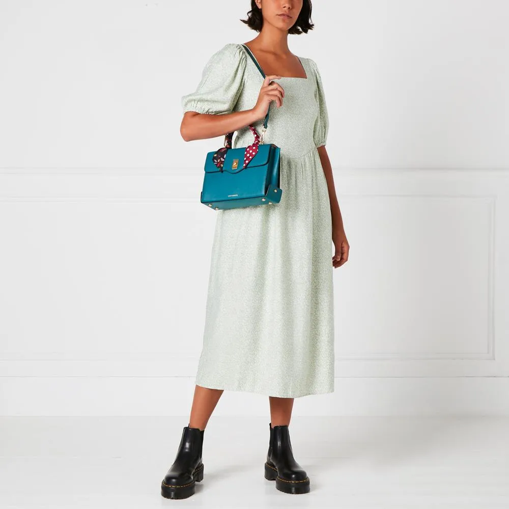 EMERALD LARGE LEATHER QUEENIE HANDBAG