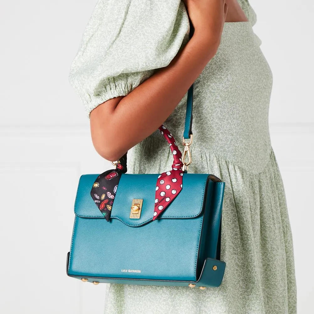 EMERALD LARGE LEATHER QUEENIE HANDBAG