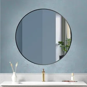 Fuao Premium HD Mirror for Walls - Bathroom, Living Room, Foyer | Mirror with 100% Silver Coating and 3D Beveled, Anodized Aluminium Frame | Corrosion and Tarnish Free