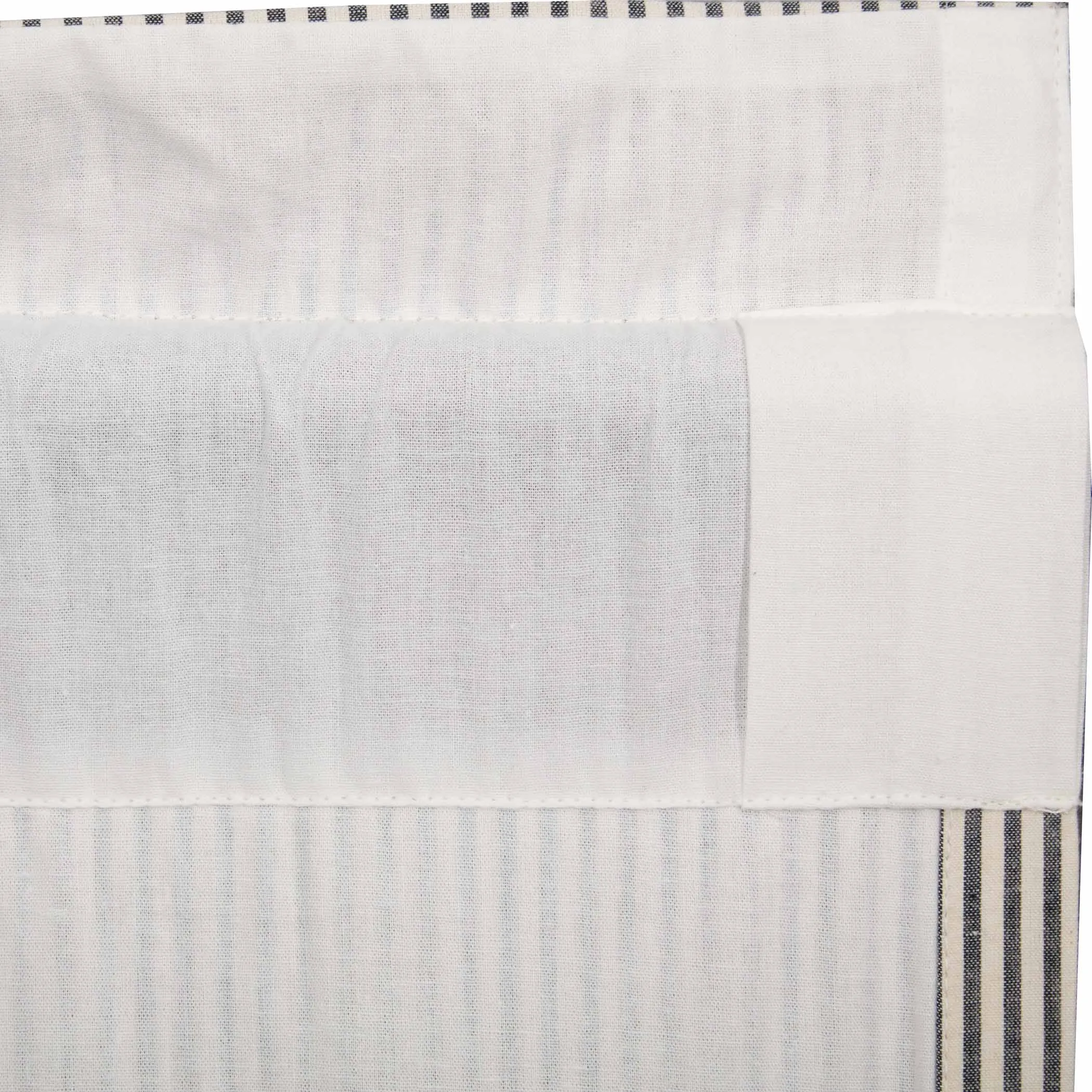 Hatteras Seersucker Blue Ticking Stripe Tier Set of 2