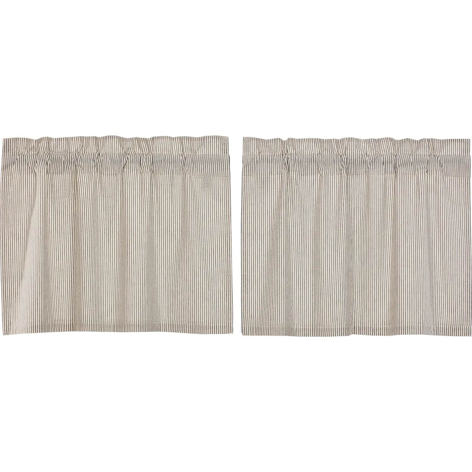 Hatteras Seersucker Blue Ticking Stripe Tier Set of 2