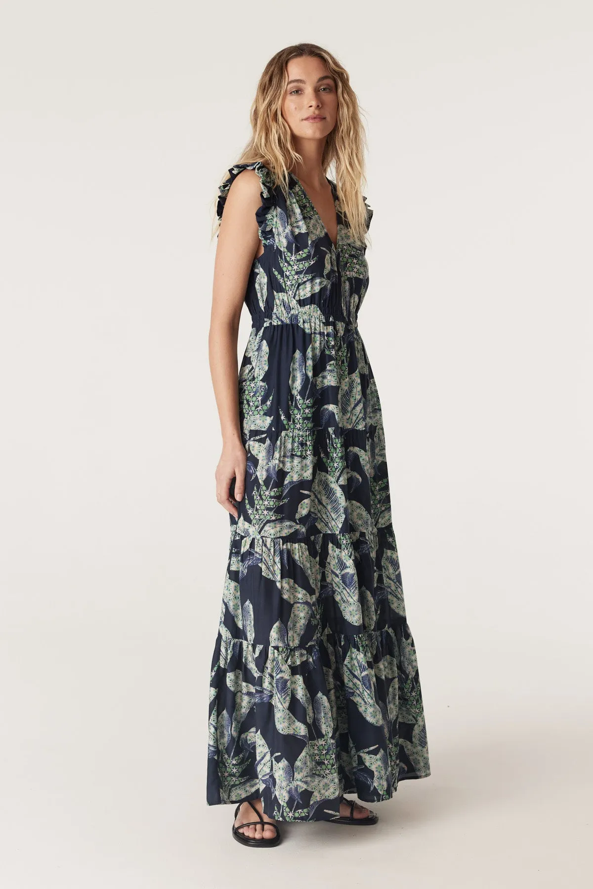 Havana Maxi Dress - Navy Floral