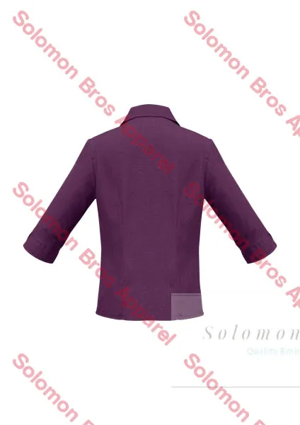 Haven Ladies 3/4 Sleeve Blouse Grape