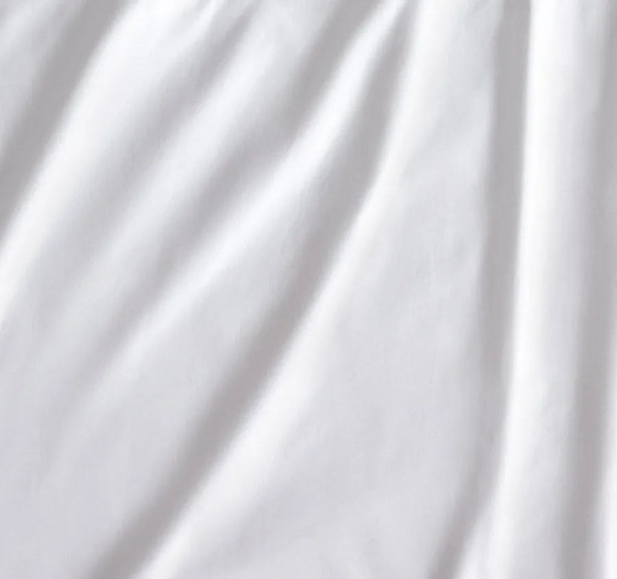 Hotel Luxury 1000THC Cotton Sateen Mega Sheet Set Range Snow