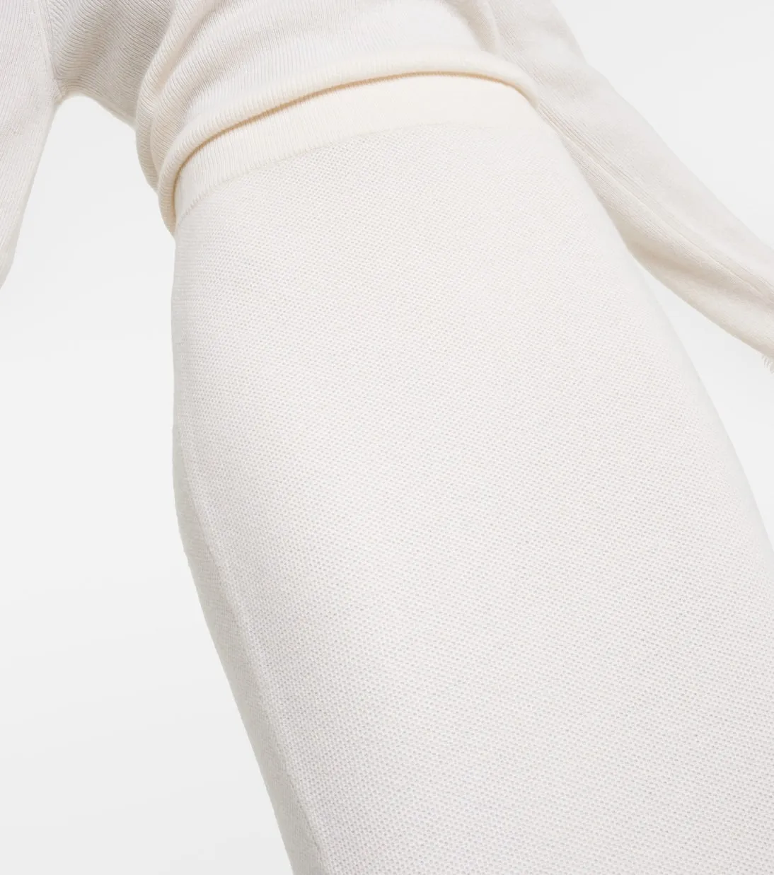 Knit cashmere maxi skirt sofia Lisa Yang, white