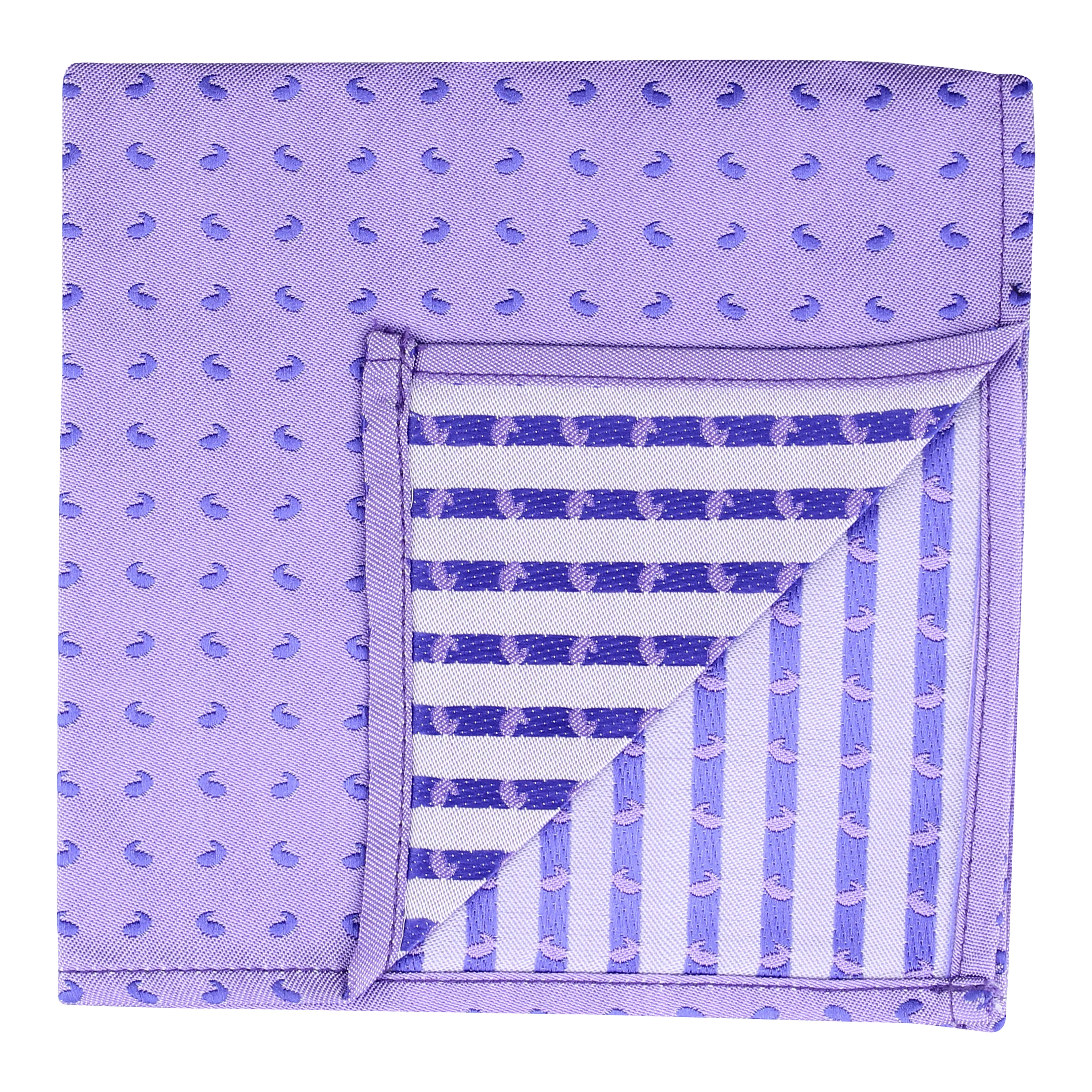 Kovove Purple Abstract Pocket Square For Men