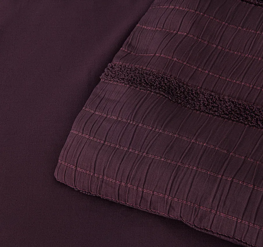 Malua Quilt Cover Set Range Grape