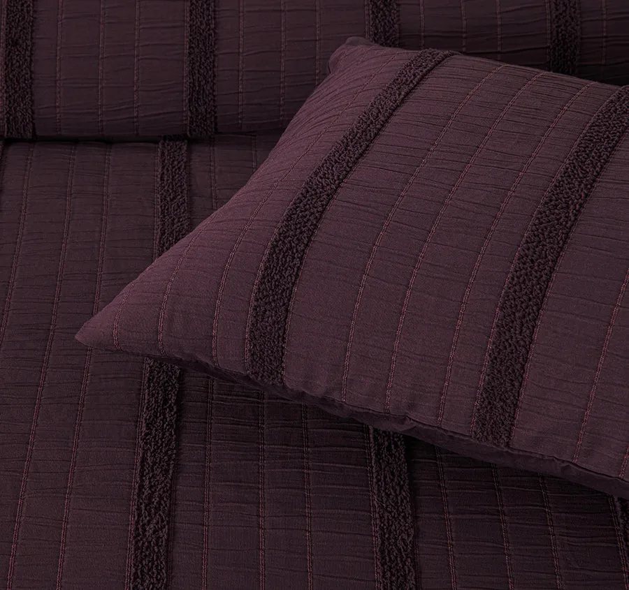 Malua Quilt Cover Set Range Grape
