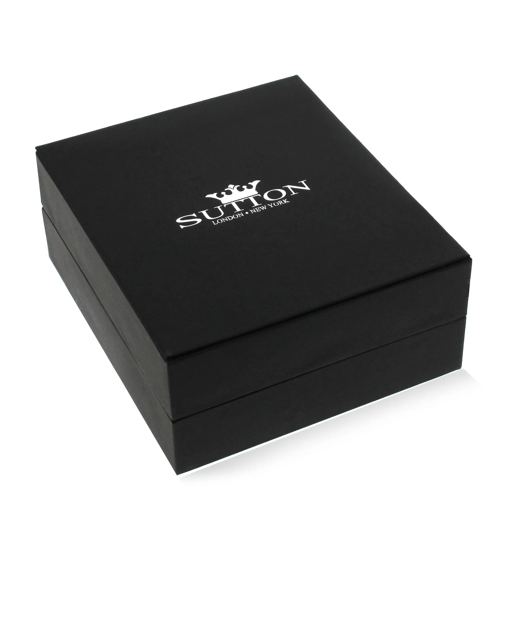 Men's Gunmetal Textured Cufflinks & Tie Bar Set