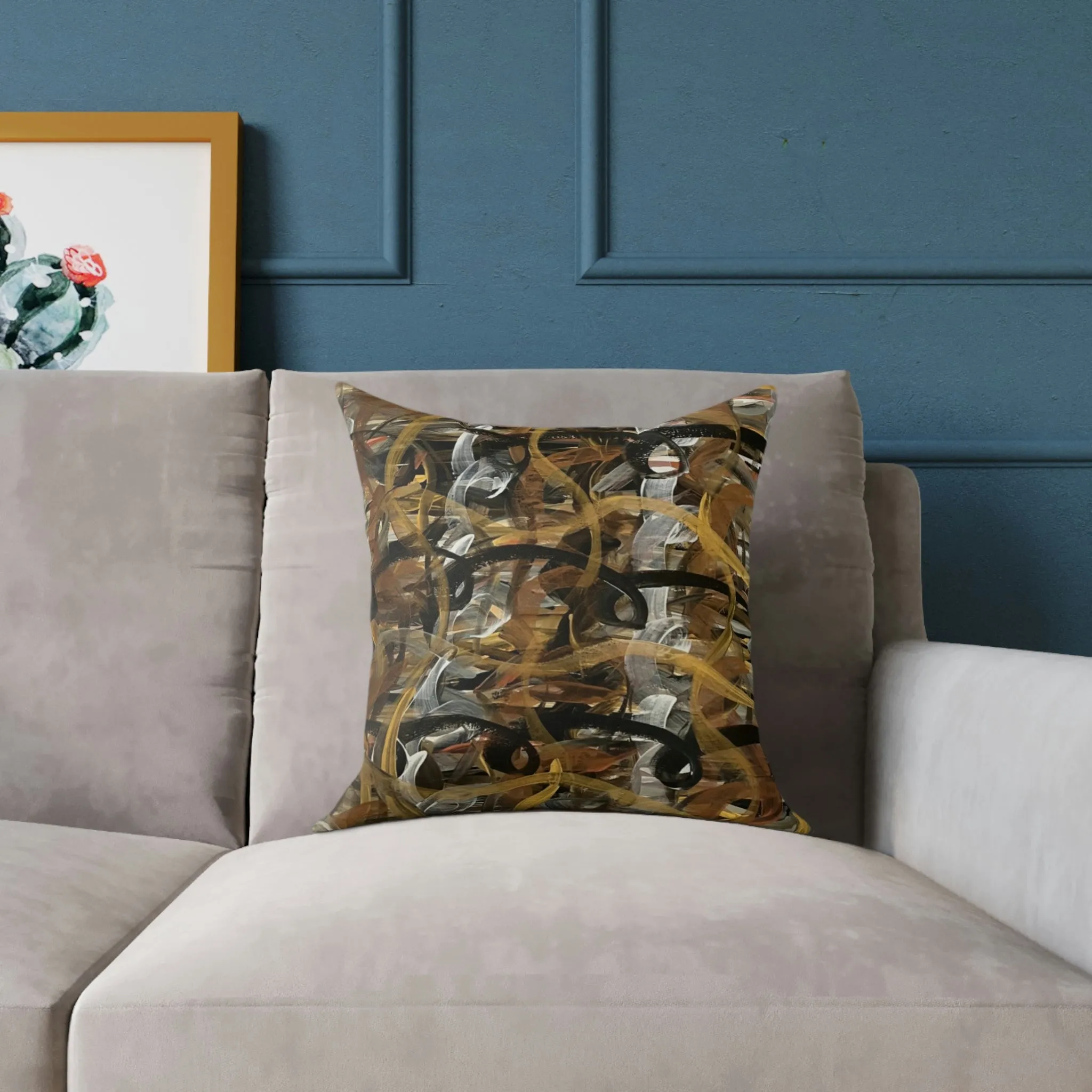 Metallic Loops Spun Polyester Pillow