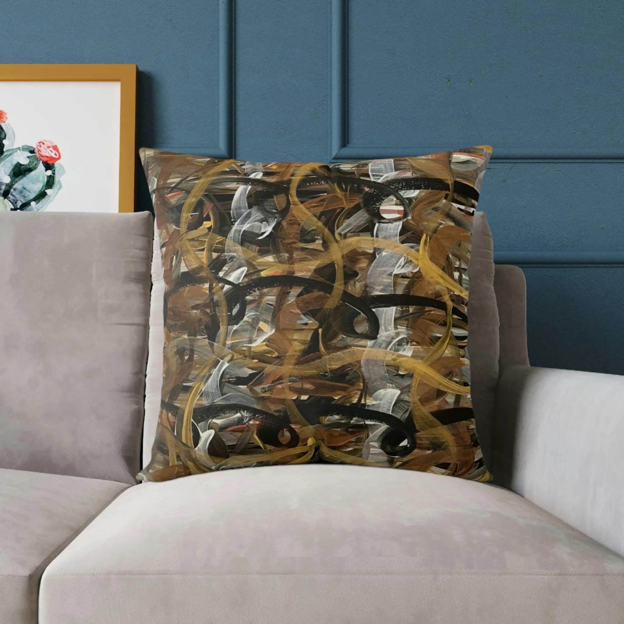 Metallic Loops Spun Polyester Pillow