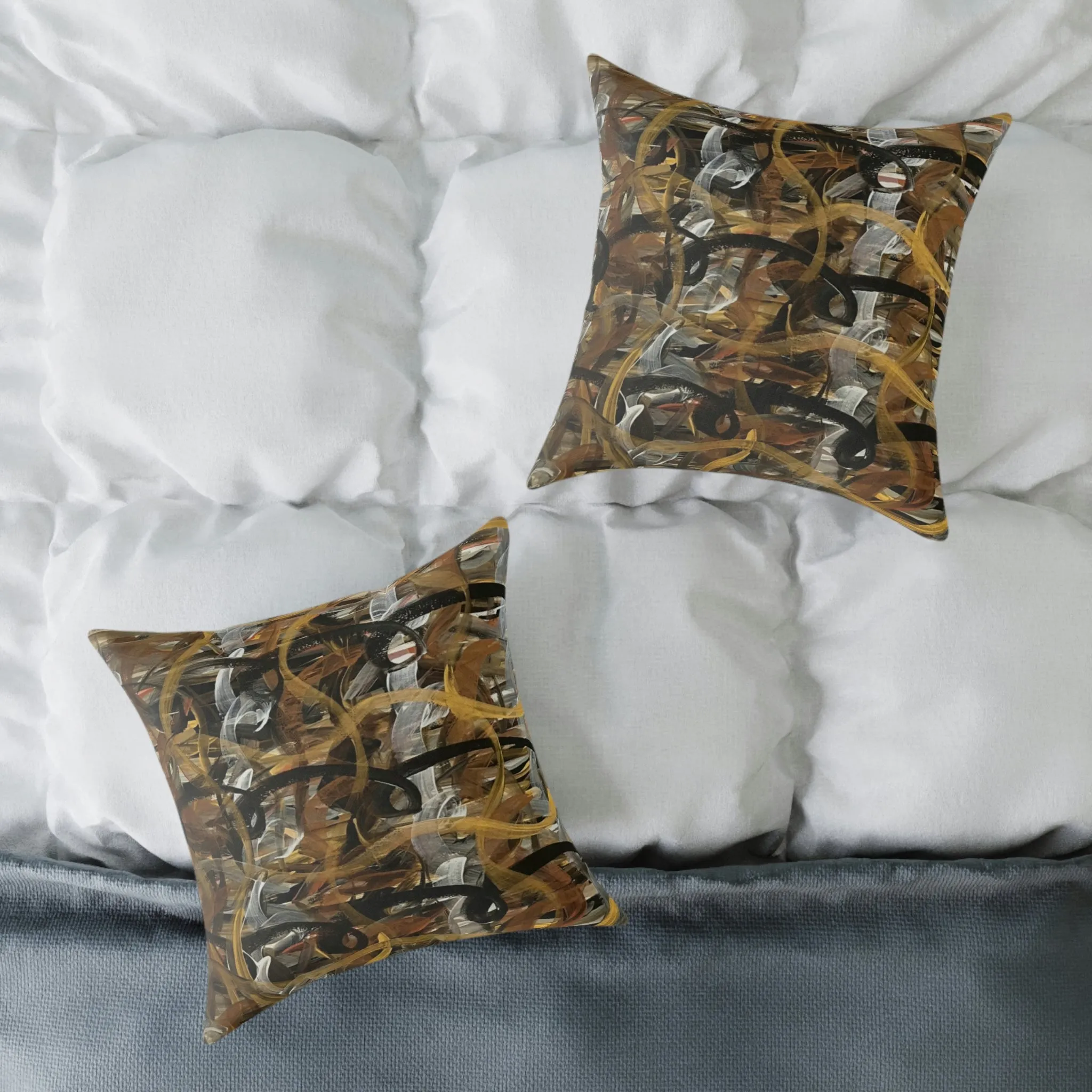 Metallic Loops Spun Polyester Pillow