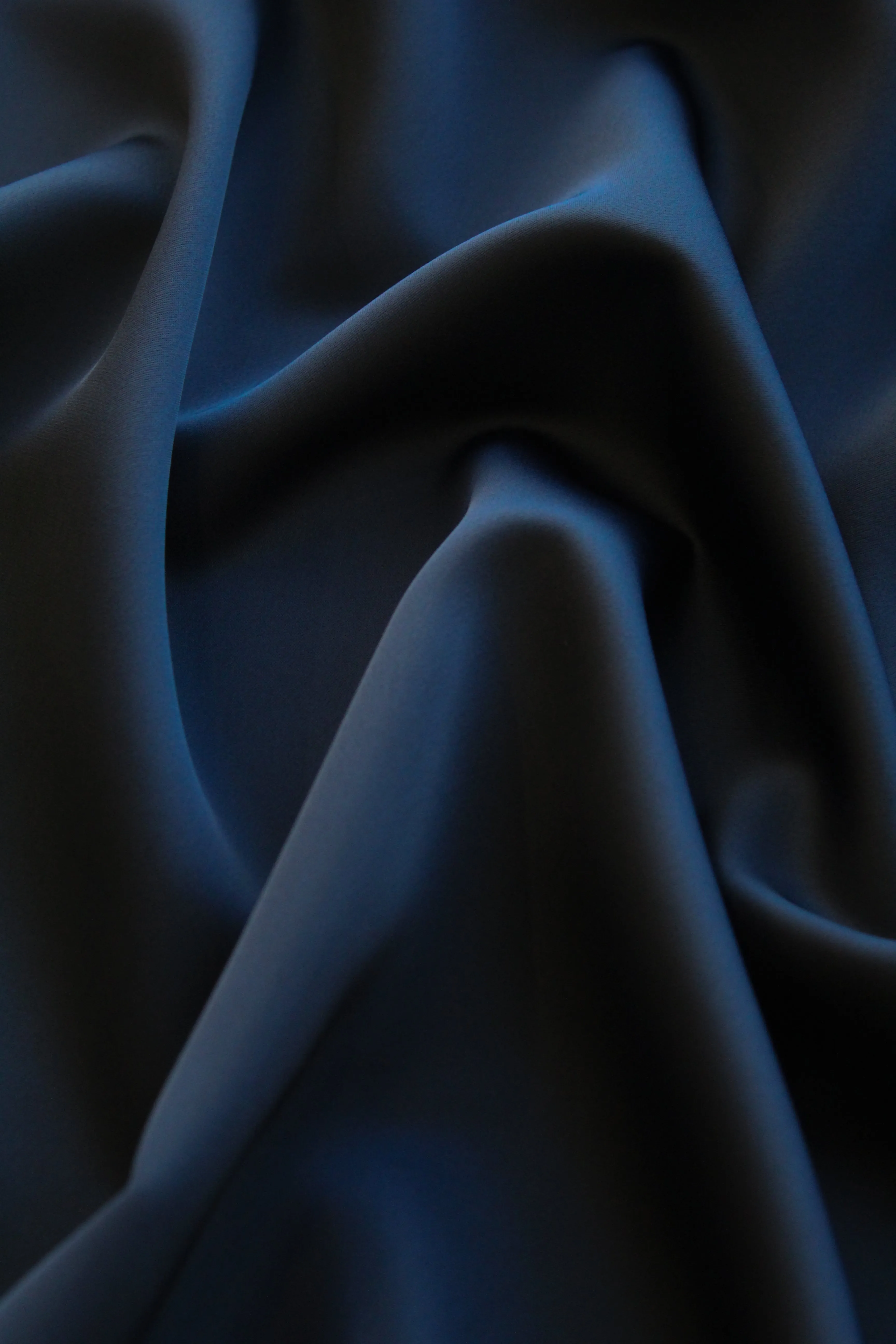 Midnight - Triacetate Satin | Dark Navy