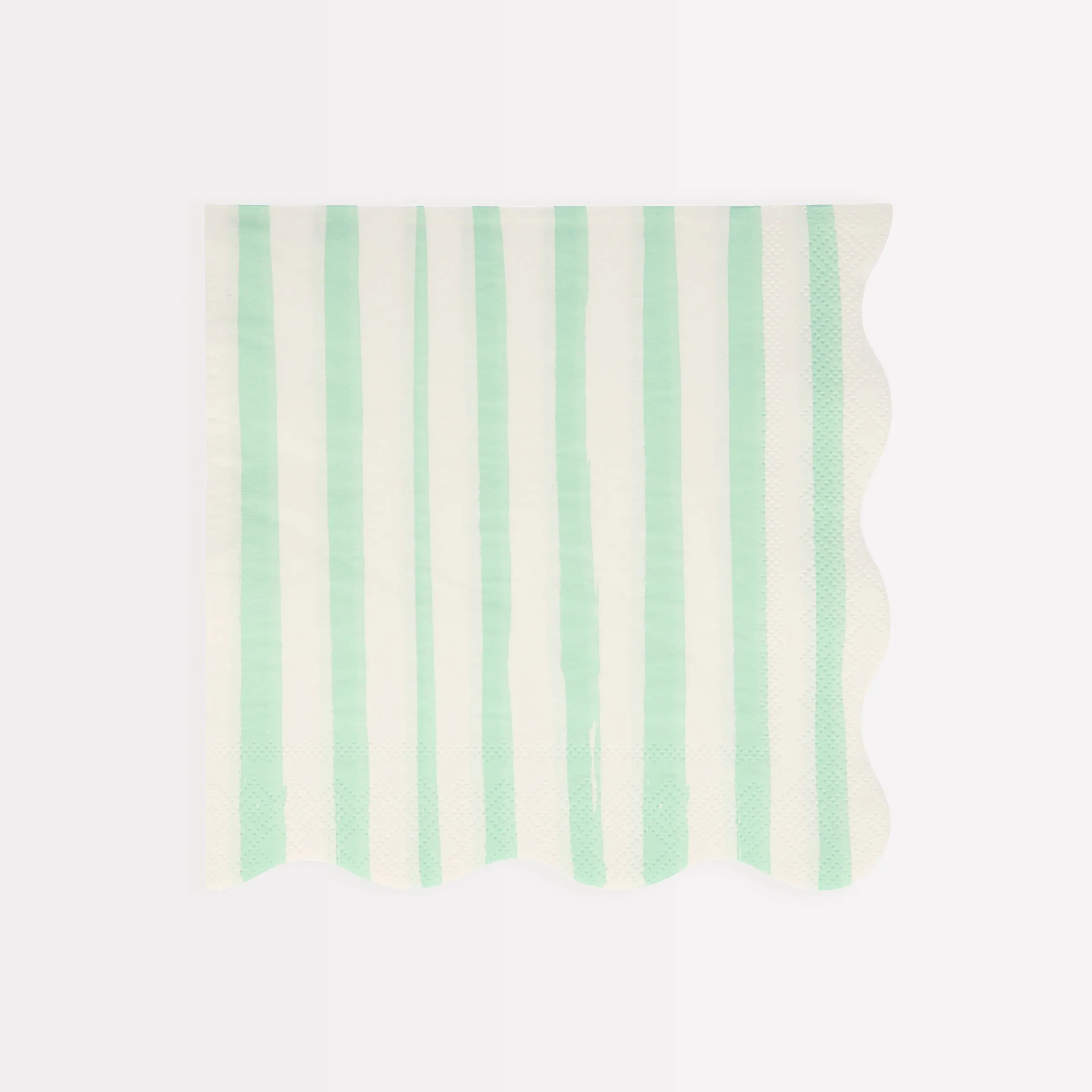 Mint Stripe Large Napkins (x 16)
