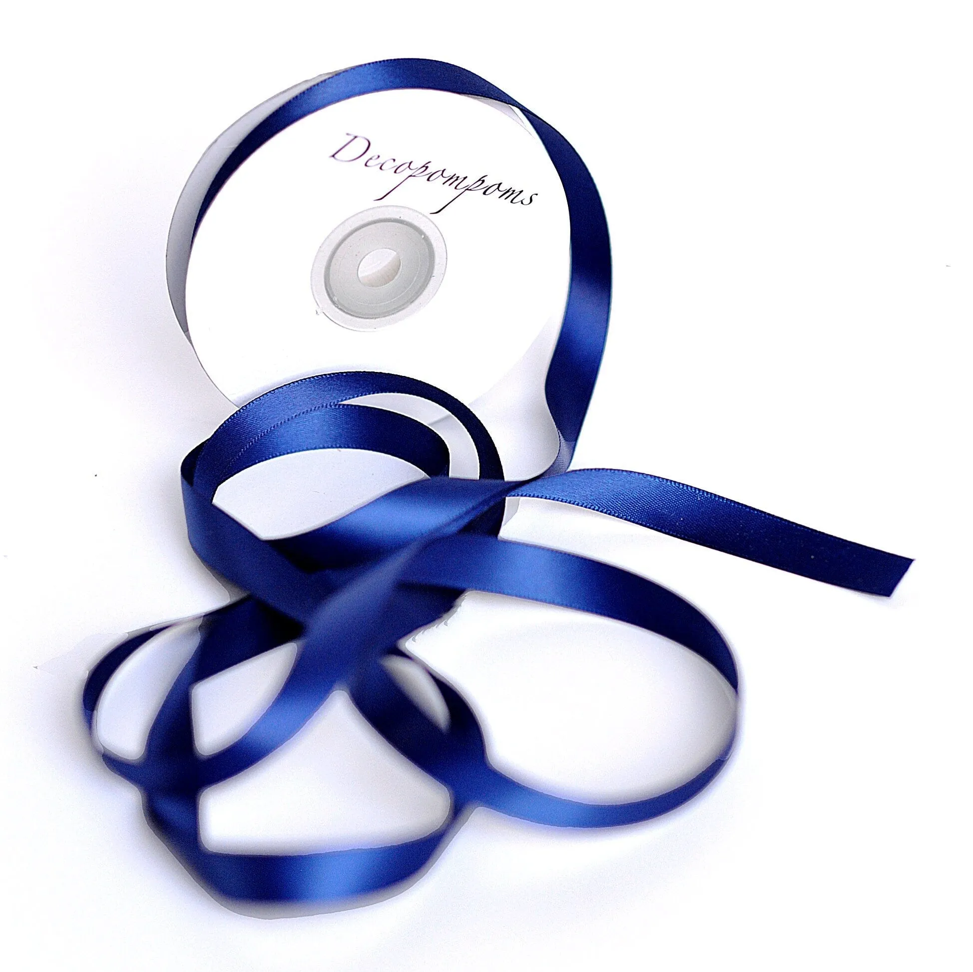 Navy blue double sided satin ribbon full roll 25m 6 / 12 mm dark blue Gift Wrap ribbon midnight blue Ribbon Gift Ribbon Decoration Wrapping