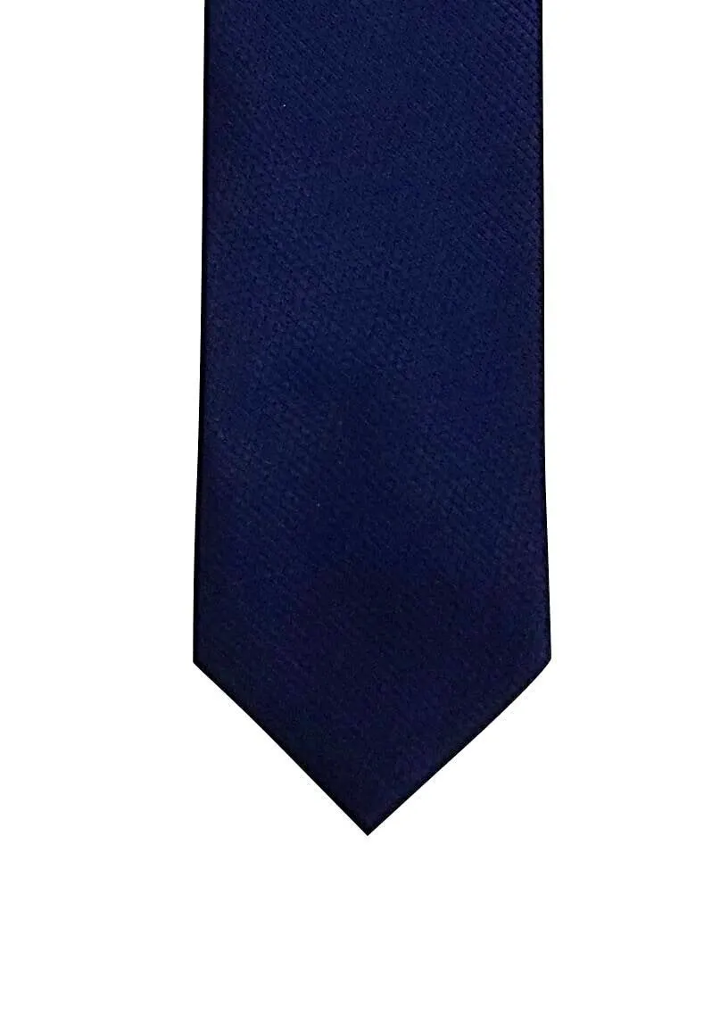 Navy Blue Patterned Traditional Tie