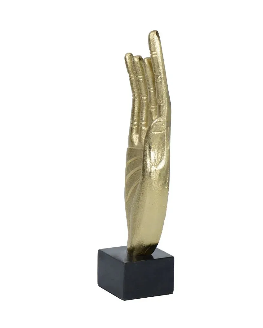 Palma Hand Gold Decor Sculpture | 4 x 3 x 14 inches