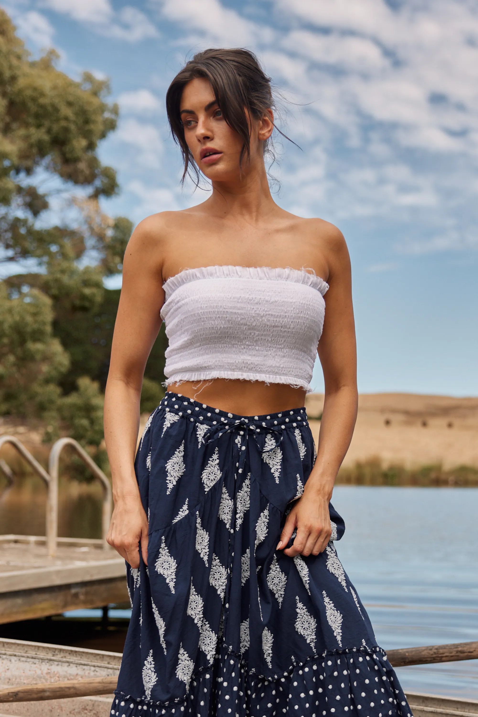 Phoenix Bandeau in White