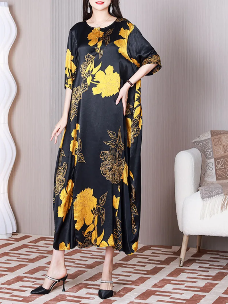 Piece Of Heart Women's Round Neck A-line Dress