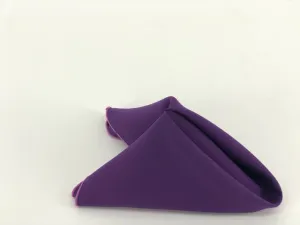 Plum Polyester Napkins (10 Count)