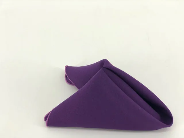 Plum Polyester Napkins (10 Count)