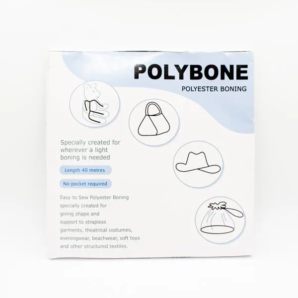 Polyester Boning-White 8mm