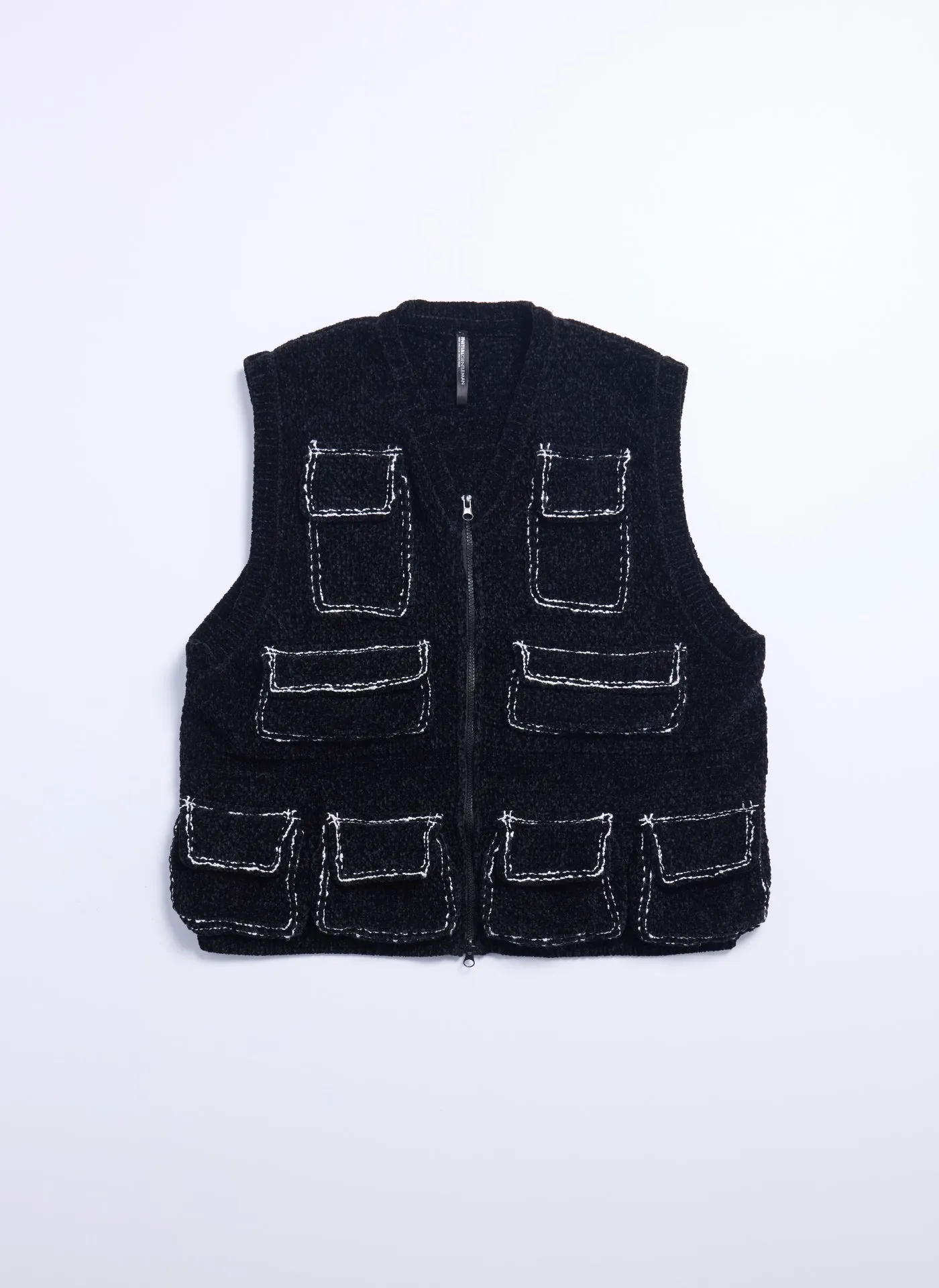 Polyester Velvet Knitted Waistcoat