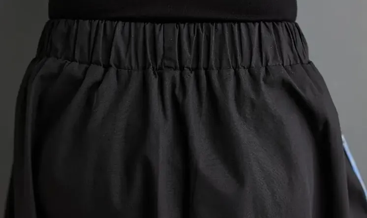 Pre Order:  Contrast Block Print Mid-Calf Skirt