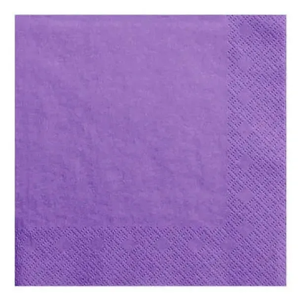 Purple Napkins - Lunch 30 Pkt