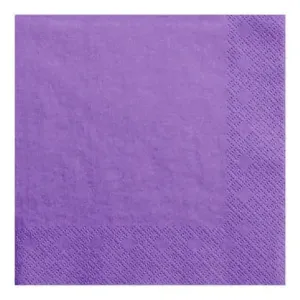 Purple Napkins - Lunch 30 Pkt