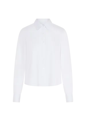 SIA COTTON STRETCH BLOUSE - WHITE