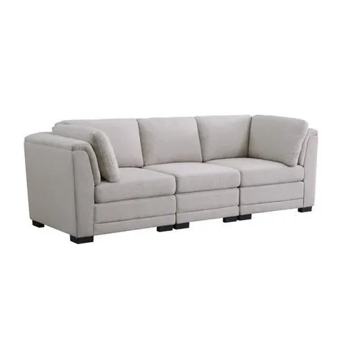 Sia Fabric Sofa for Living Room - Light Grey