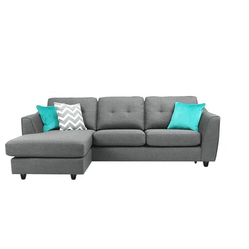 Silvia 4 Seater Fabric L Shape Sofa For Living Room