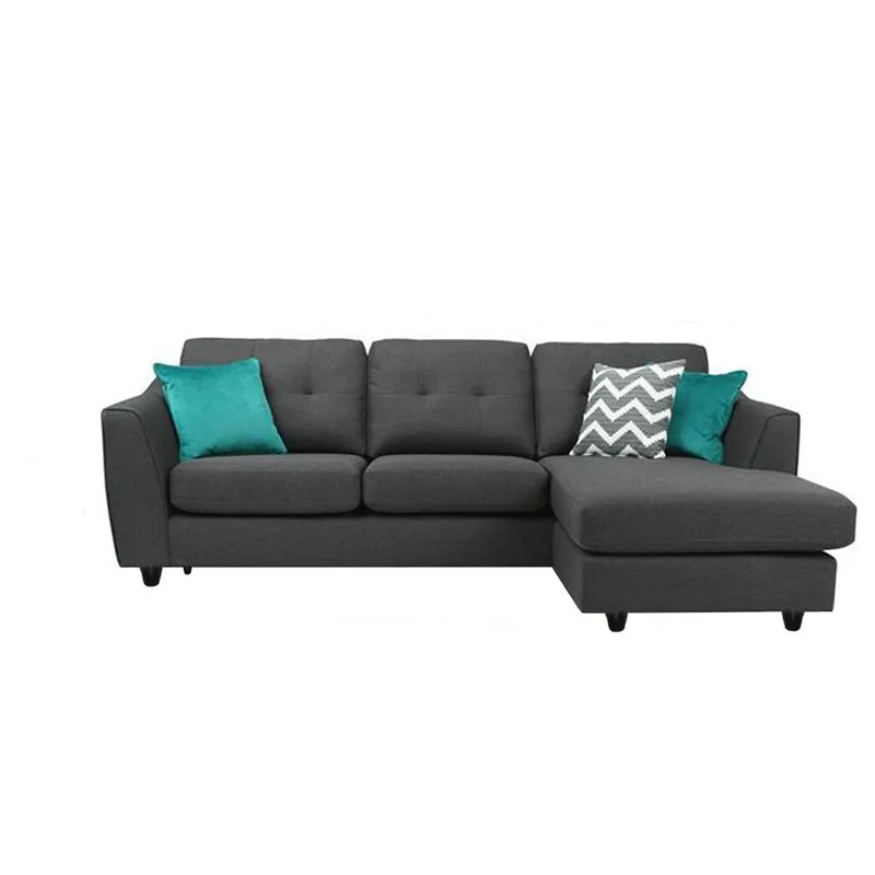 Silvia 4 Seater Fabric L Shape Sofa For Living Room
