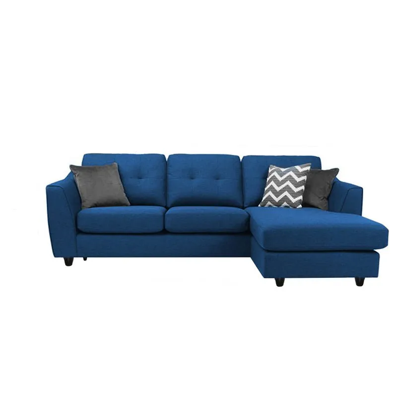 Silvia 4 Seater Fabric L Shape Sofa For Living Room