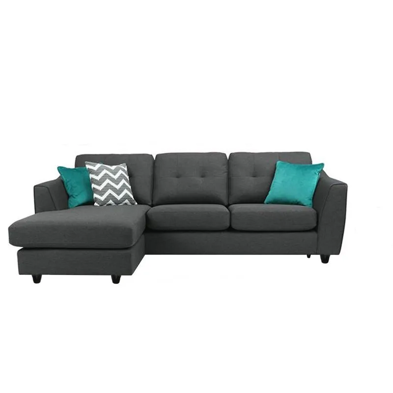 Silvia 4 Seater Fabric L Shape Sofa For Living Room