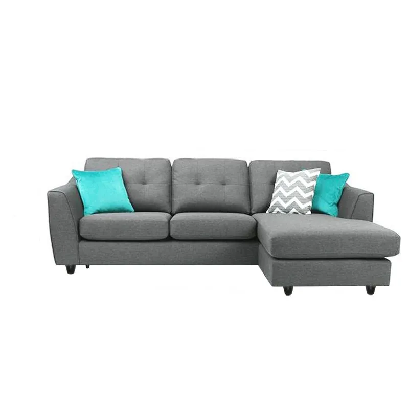 Silvia 4 Seater Fabric L Shape Sofa For Living Room
