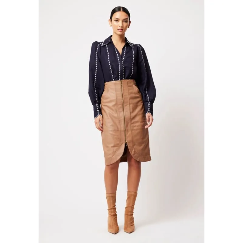 Stella Leather Skirt | Husk