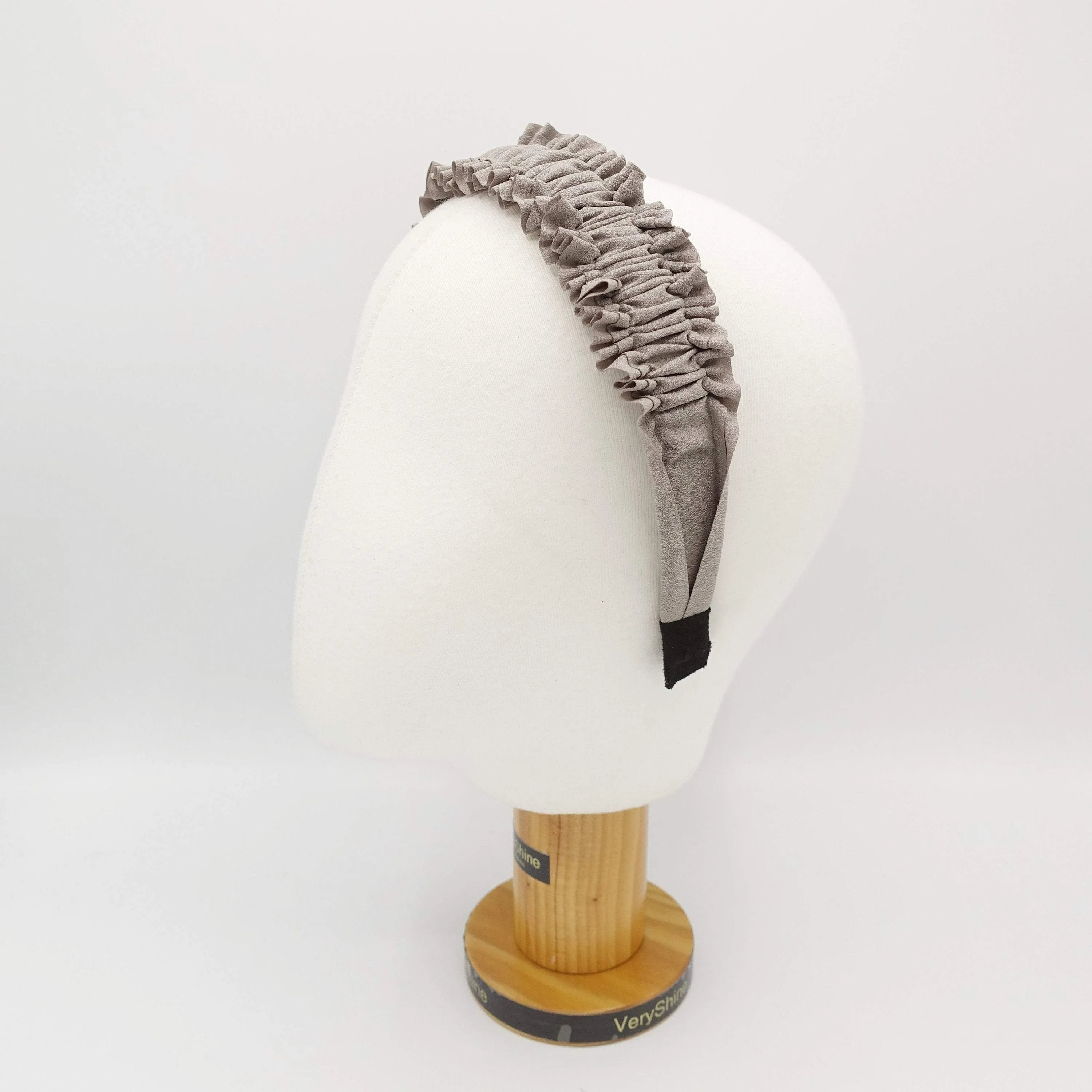 thin pleated sewn headband quality hairband hair accessory for women
